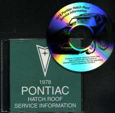 1978 Pontiac Trans Am T-Top/Hatch Manual
