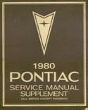 1980 Pontiac Service Manual Supplement