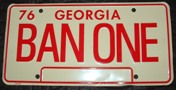Bandit Trans Am "BAN ONE" License Plate