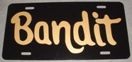 Bandit II Trans Am Plate 1981