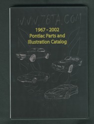 1967 - 2002 Pontiac Firebird Parts and Illustration Catalog DVD