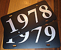 Firebird Trans Am Year Plates